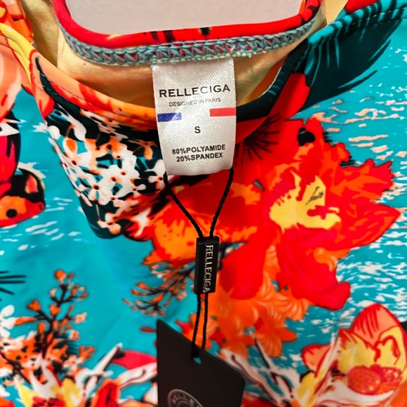 NWT | RELLECIGA Blue Floral Bikini - Picture 7 of 7